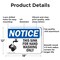 Signmission This Sink For Hand Washing Only With Symbol, 18 in W x Rectangle, Aluminum OS-2PACK-NS-A-1218-L-16705 - alternate 4